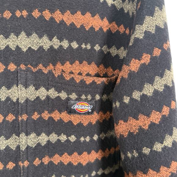 Dickies Multicolor Striped Button-Up Shirt Jacket Long Sleeve Casual Workwear M - Picture 6 of 8